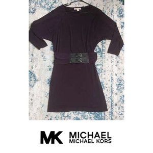 Michael Michael Kors Purple Belted Dress